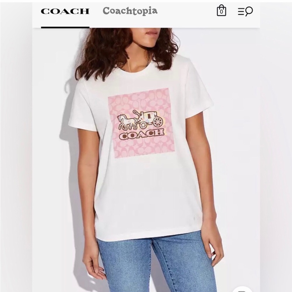 coach spring horse and carriage signature T shirt